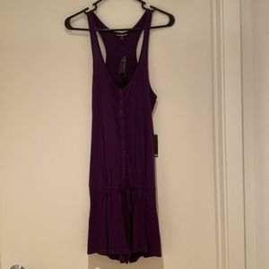 Purple Express romper. Size S. NWT